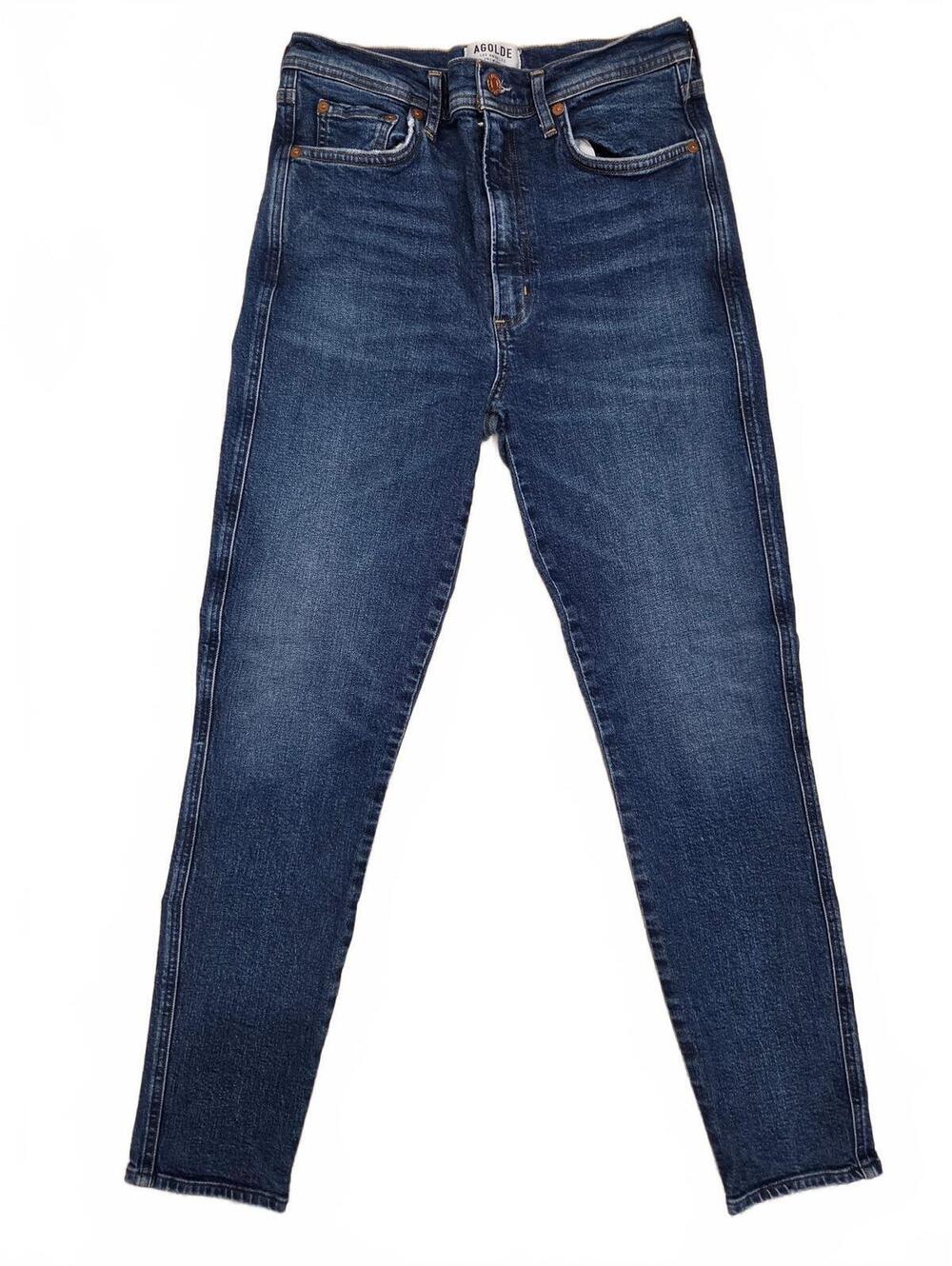 AGOLDE Los Angeles Premium High Rise Slim Denim Jeans Womens Size 28